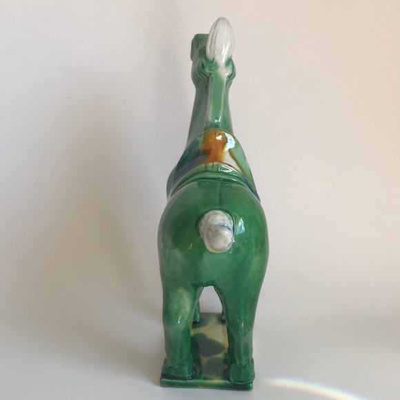 Decorative Horse Colorful Glazed Ceramic - Picture 4 of 8